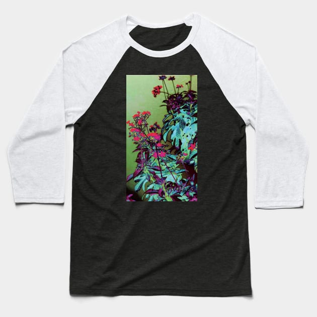 Flower Tree Baseball T-Shirt by Shanzehdesigns